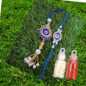 Kundan Rakhi-Loomba set